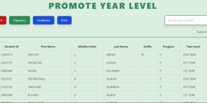 Promote Year Level